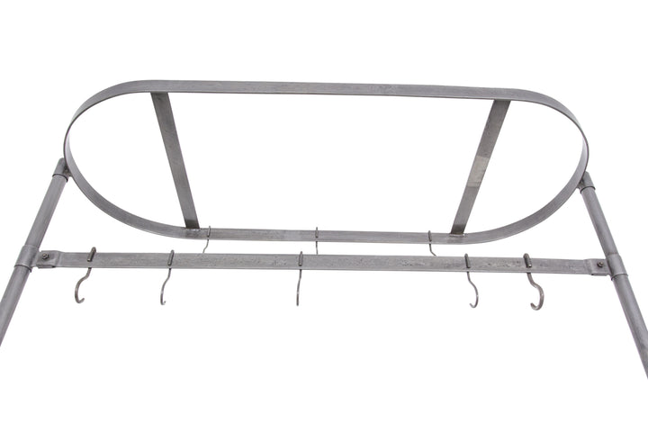 Quelan Kitchen Island with Pot Rack