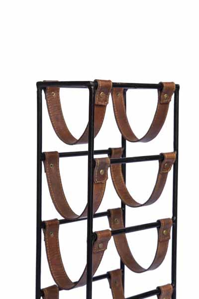 Elongated leather sling Wine Rack - 5 bottle