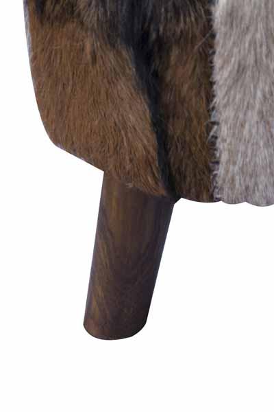 Tervin Large Round Patchwork Pouffe