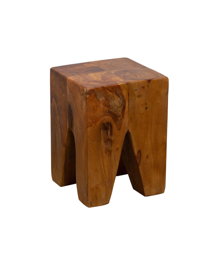 Merrowyn Stool / Side Table Natural wax