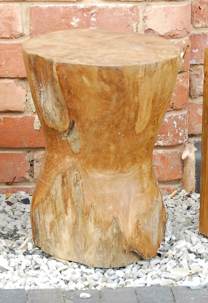 Delvane Stool / Side Table Natural wax