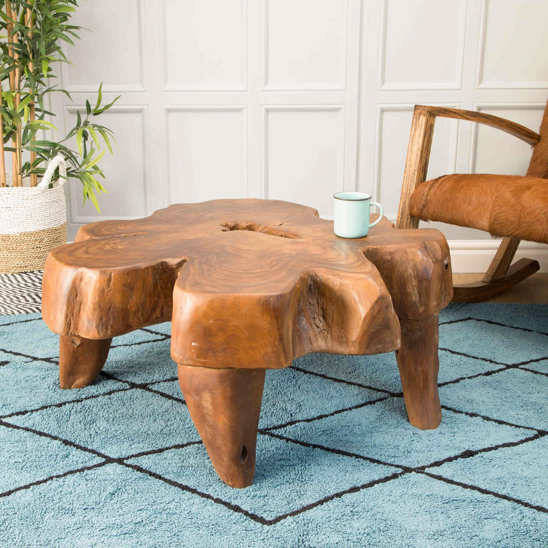 Zenvor Teak Root Coffee Table