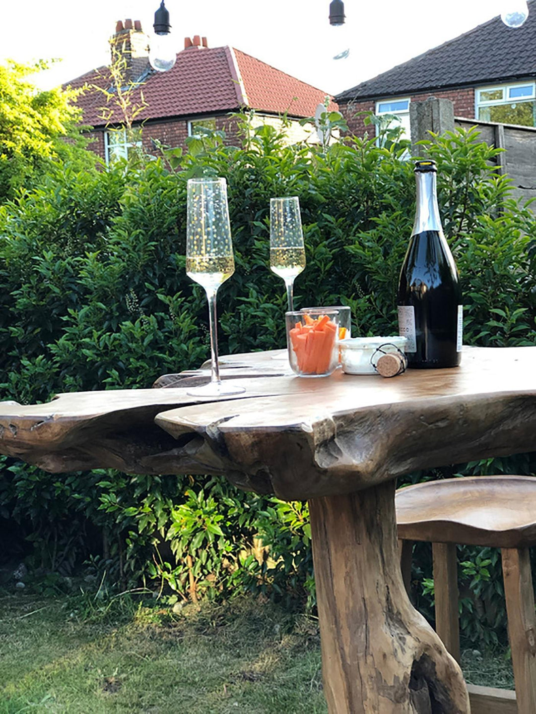 Ylmer Teak Root Bar Table