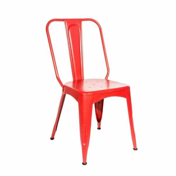 Prymere Tolix Chair Industrial Red