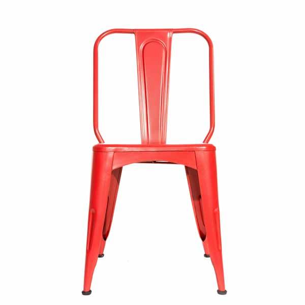 Prymere Tolix Chair Industrial Red