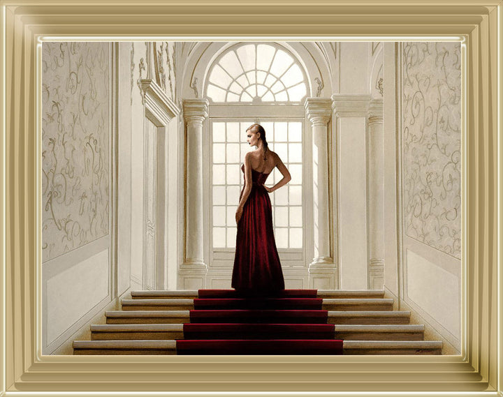 Suzanna on the stairs