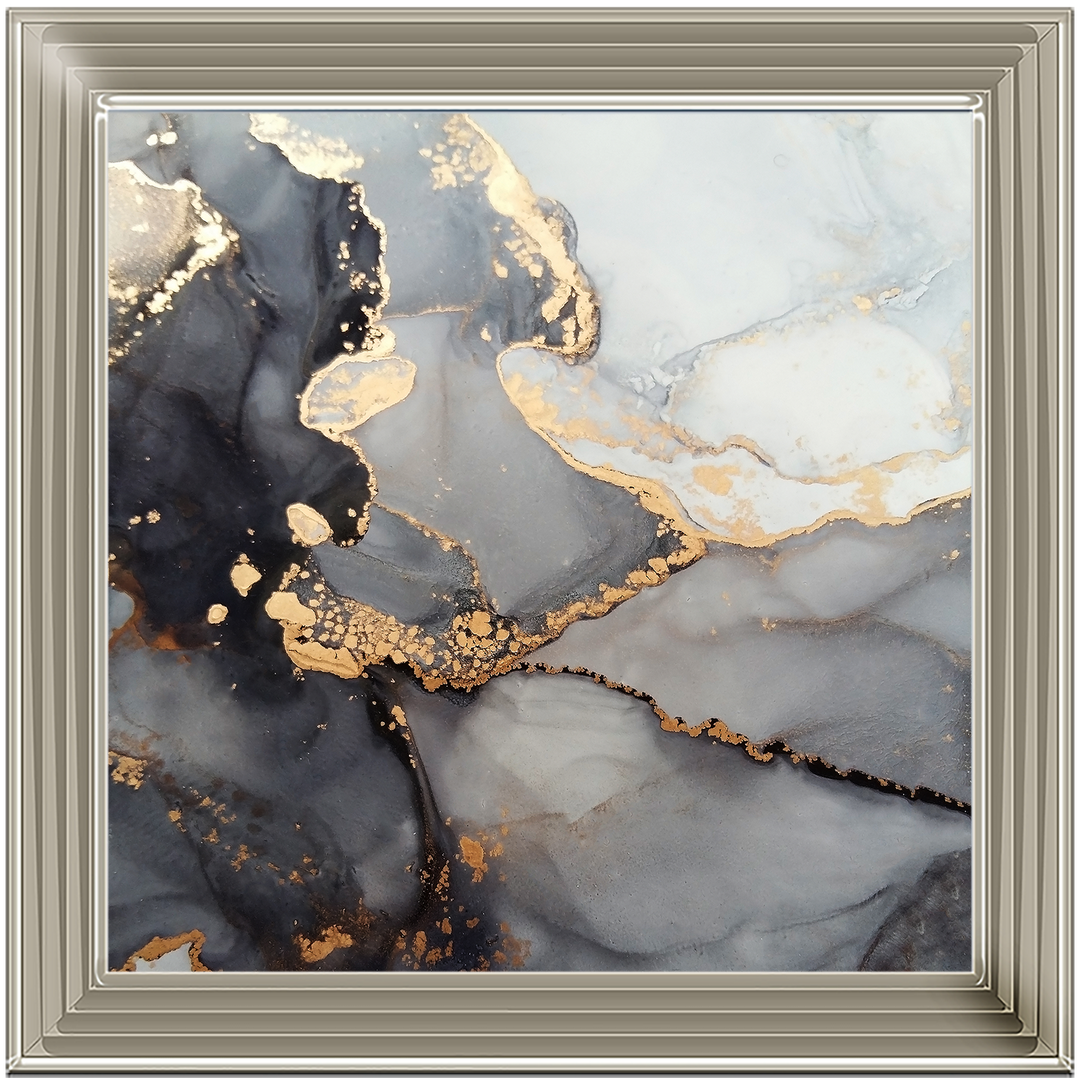 AB170 Abstract Black & Grey II