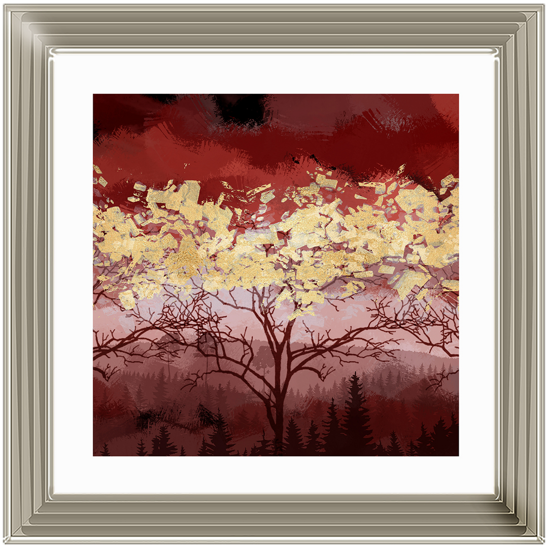 LS196 Lone Red Tree