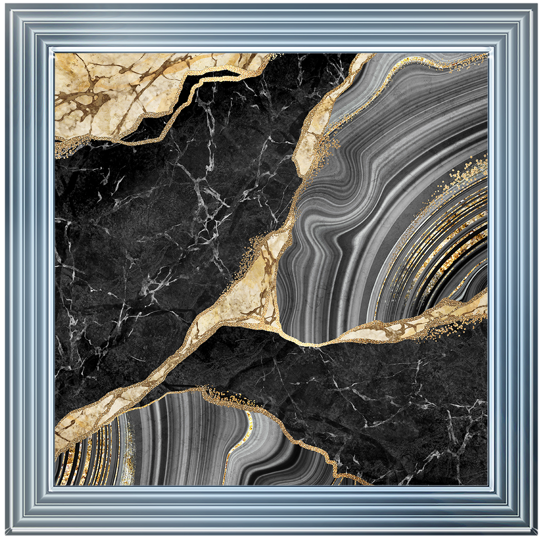 AB156 Black & Gold Marble