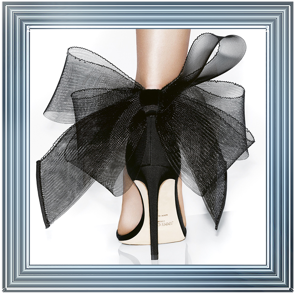 FS400 Black heel & bow
