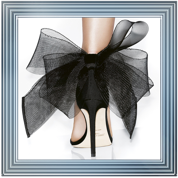 FS400 Black heel & bow