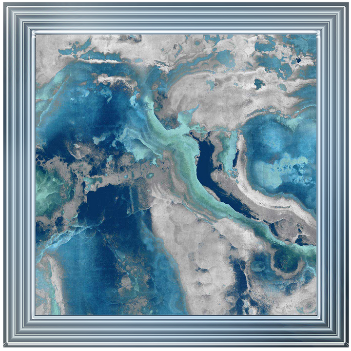 AB132 Blue & White Geode
