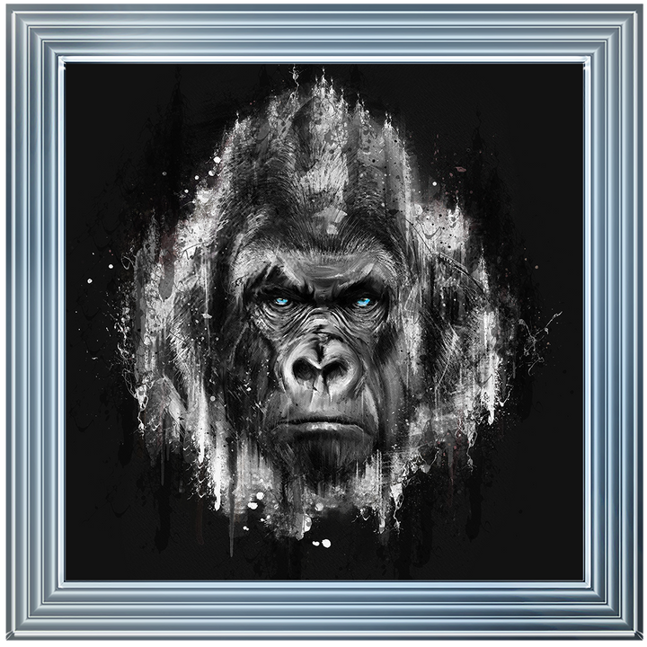 AN424 Black & White Gorilla Watercolour