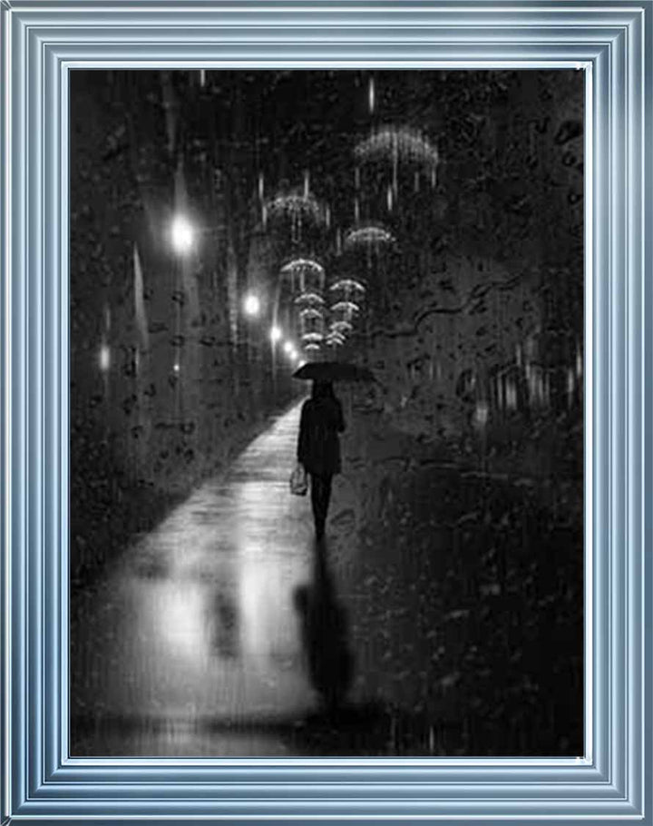 FG738 lady walking in Rain