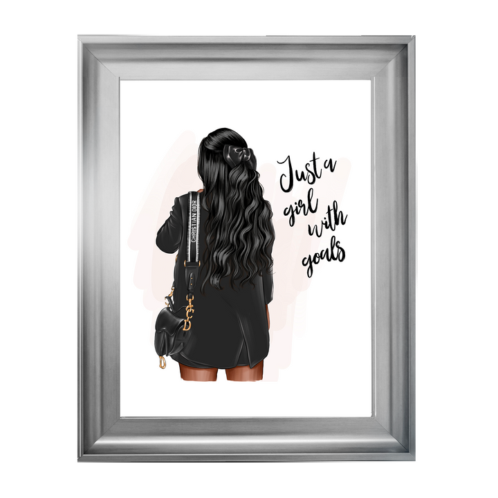 Girl with goals (Dark hair)