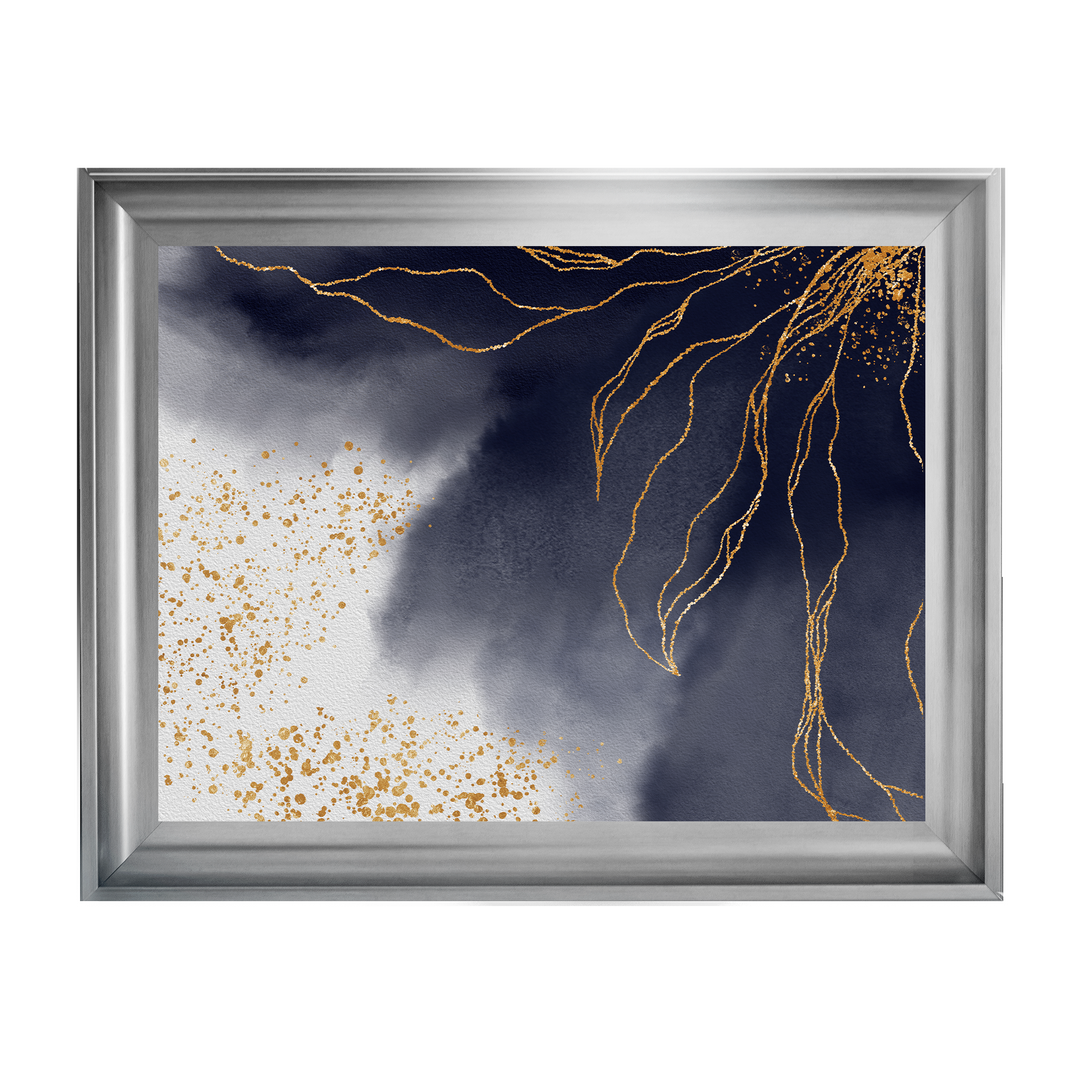 AB152 Abstract Black & Grey I
