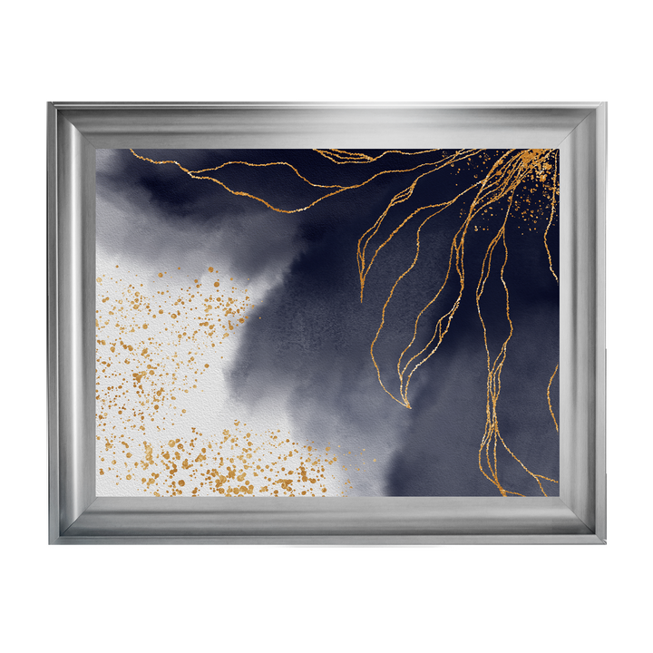 AB152 Abstract Black & Grey I
