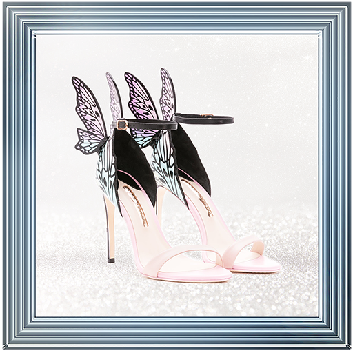 FS188 Pink Butterfly Heels