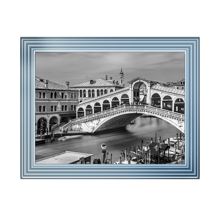 CY080 Famous Rialto bridge, Venice (Black & White)