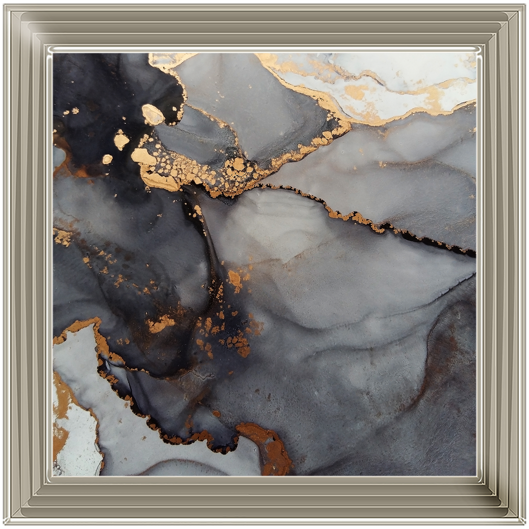 AB171 Abstract Black & Gold V