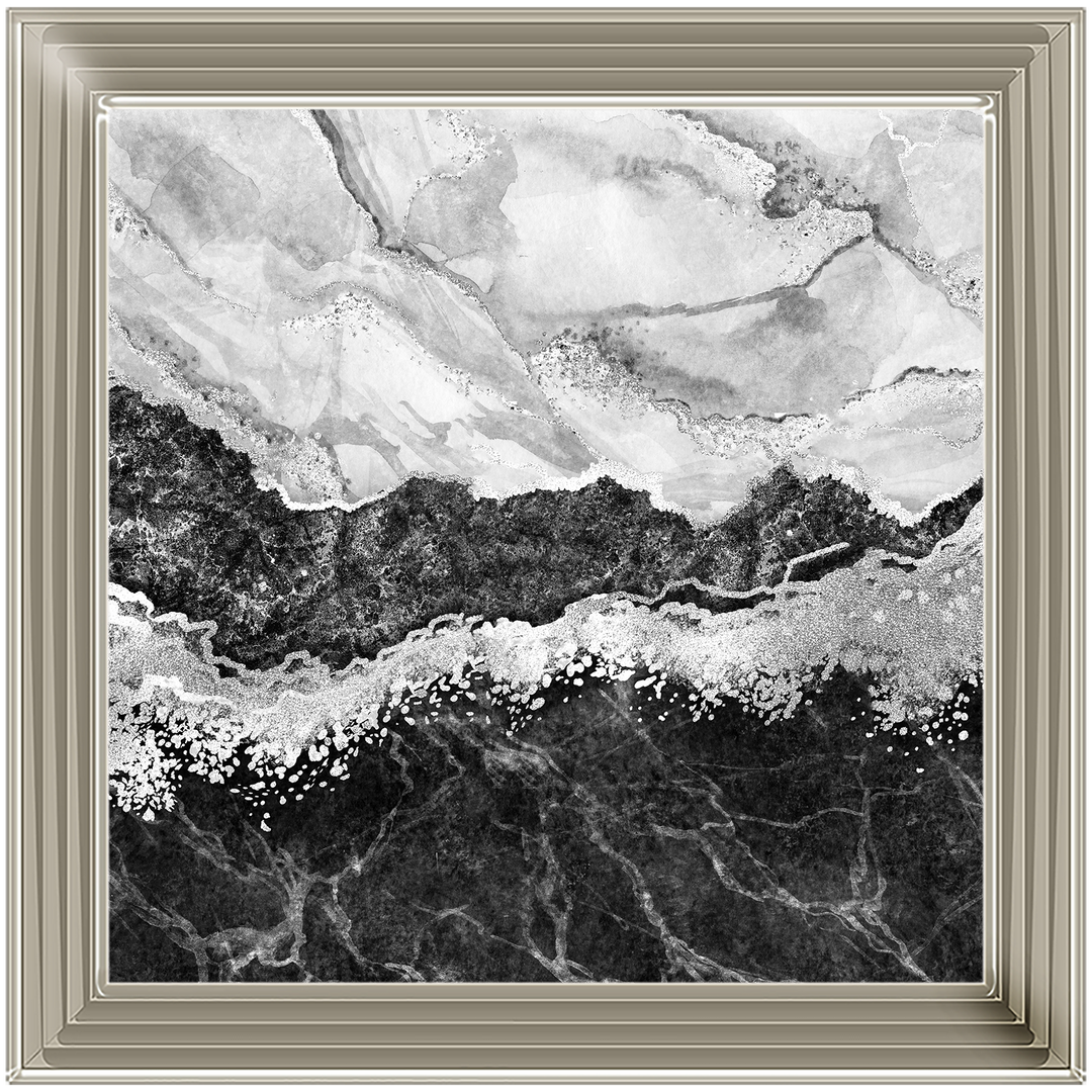 AB151 Abstract Black & Grey IV