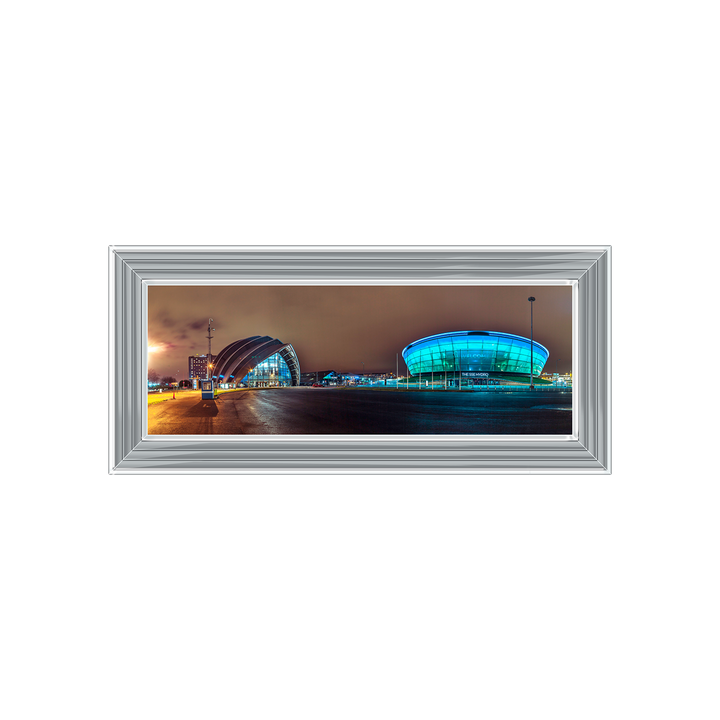 CY029 Evening view of Clyde Auditorium and SSE Hydro in Glasgow I