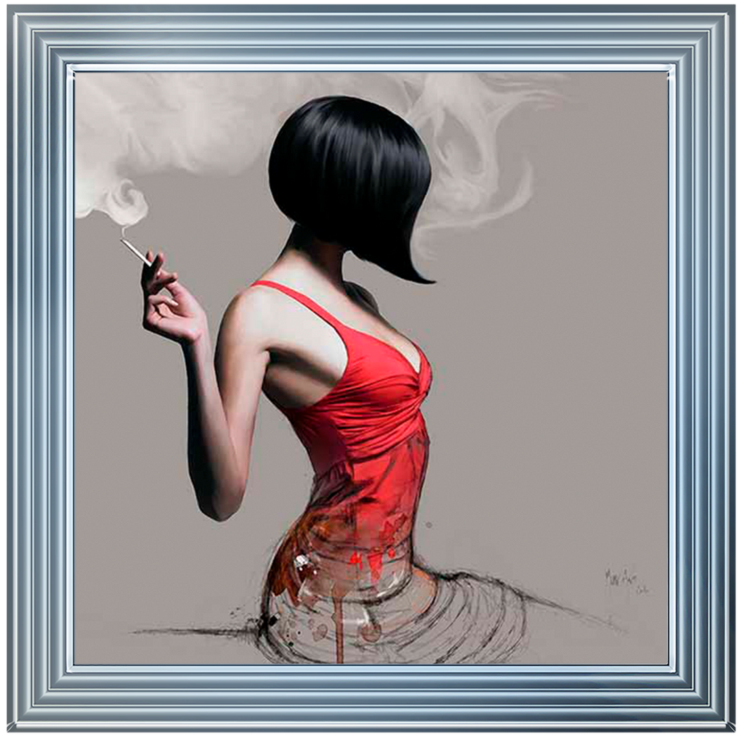FG576 Red Dress Sketch