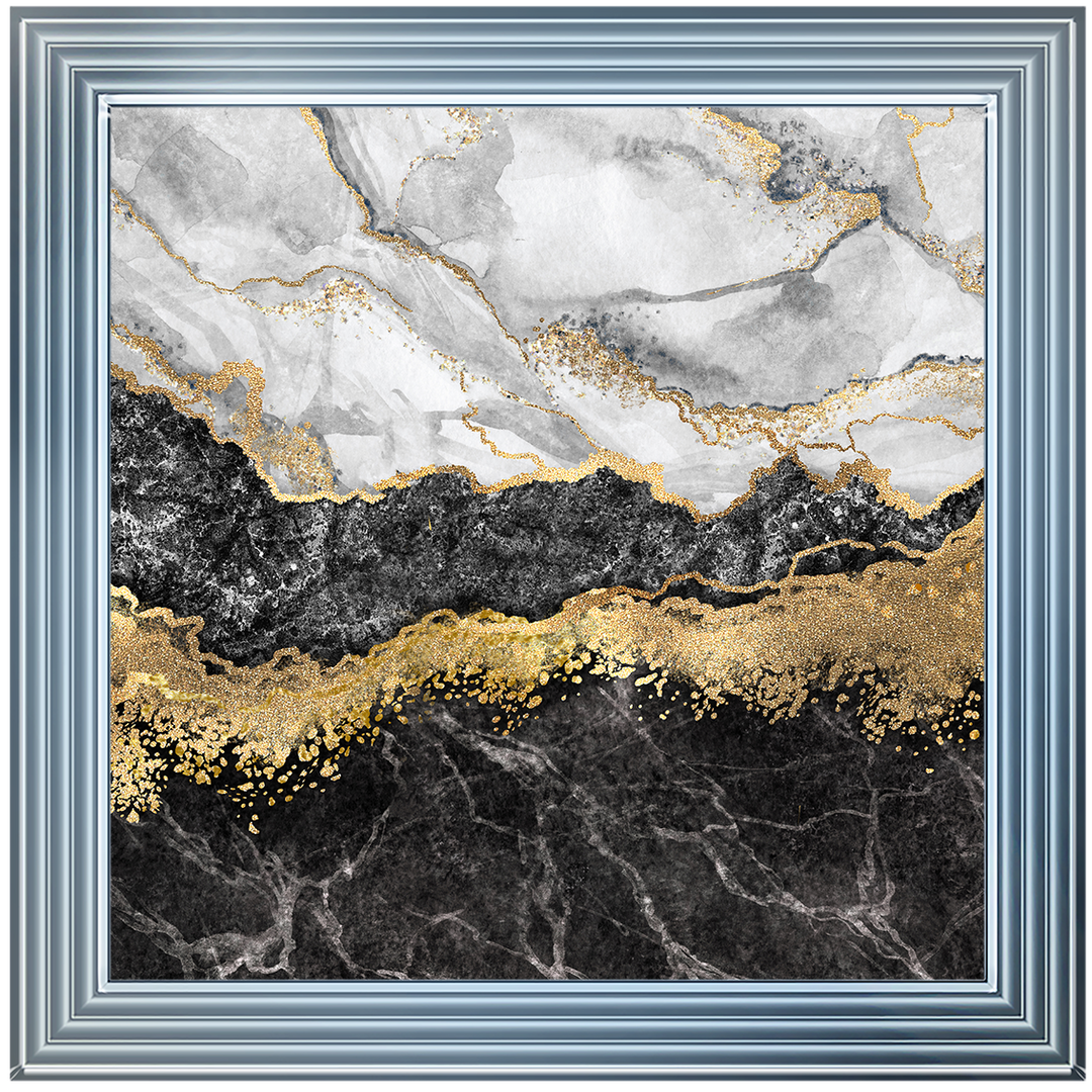 AB150 Black & Gold Geode