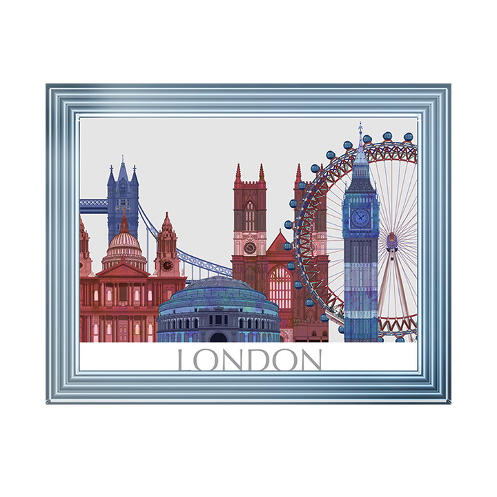 CY050 London Landmarks , Red Blue II