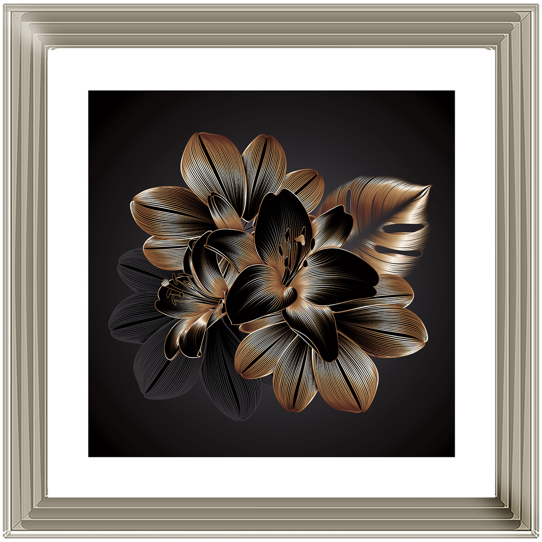 FL239 Black Beauty Flower I