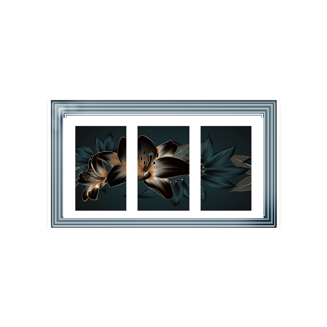 FL242 Black and blue beauty flower