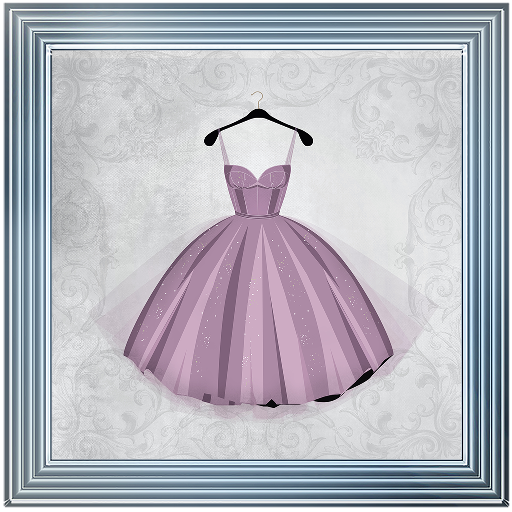 FS117 Pink Dress shimmer