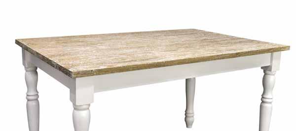 Liorisse Country Dining Table 140 x 90 Antique White