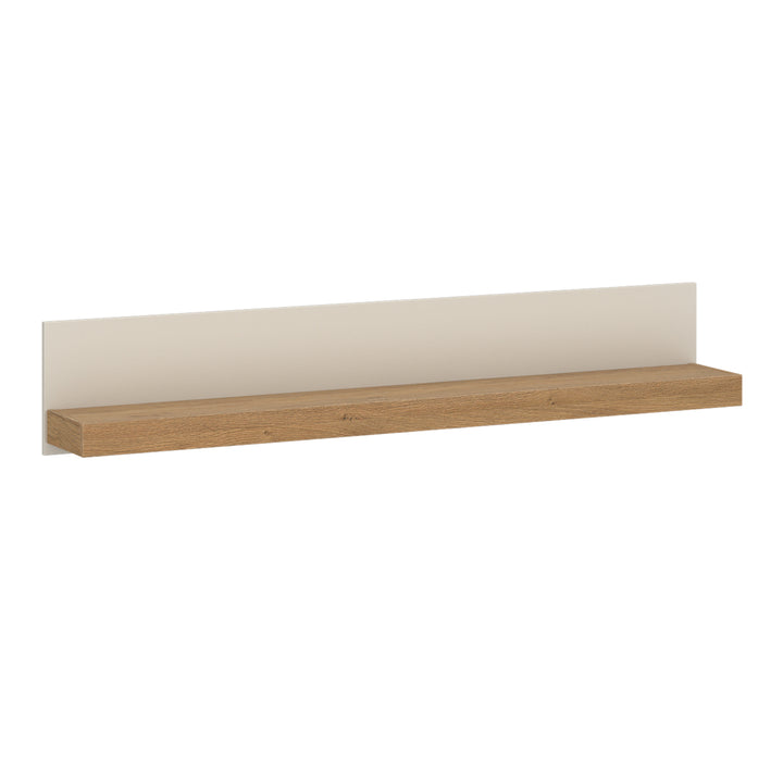 Naxxar Wall Shelf 154 cm in Cashmere and Stone Oak