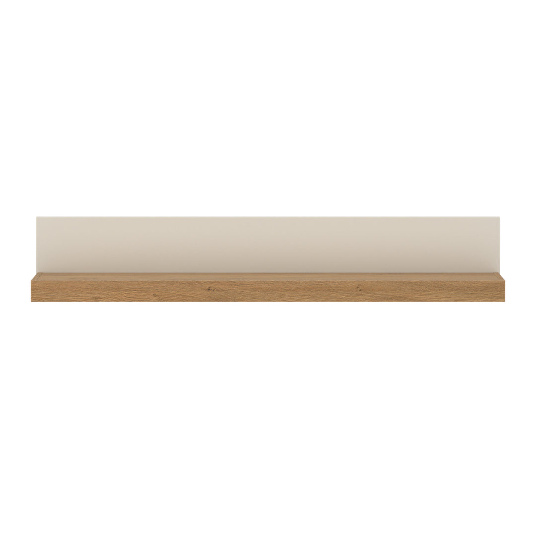 Naxxar Wall Shelf 154 cm in Cashmere and Stone Oak