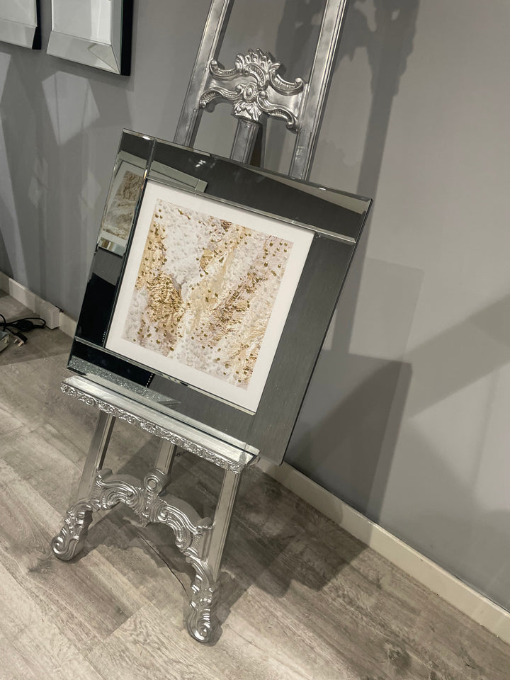 AB276 Gold glitter Abstract