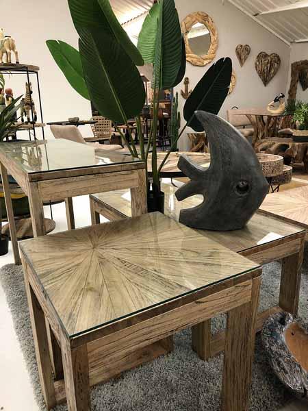 Javellea Square Lamp Table