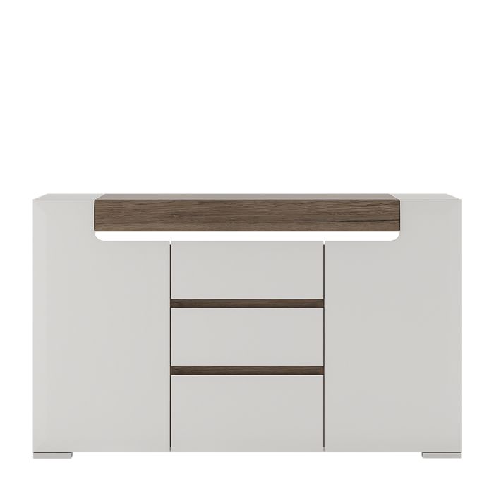 Toronto 2 Door 3 Drawer Sideboard (inc. Plexi Lighting)