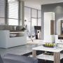 Toronto Sideboard – 3 Doors with Open Shelves & LED Plexi Lighting
