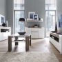 Toronto Sideboard – 3 Doors with Open Shelves & LED Plexi Lighting