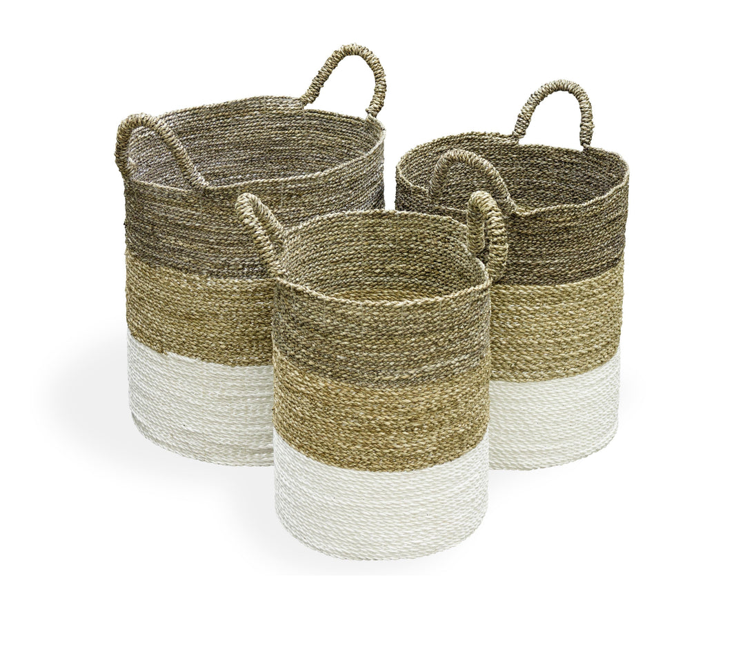Set of 3 Cyrin Grey Top Baskets