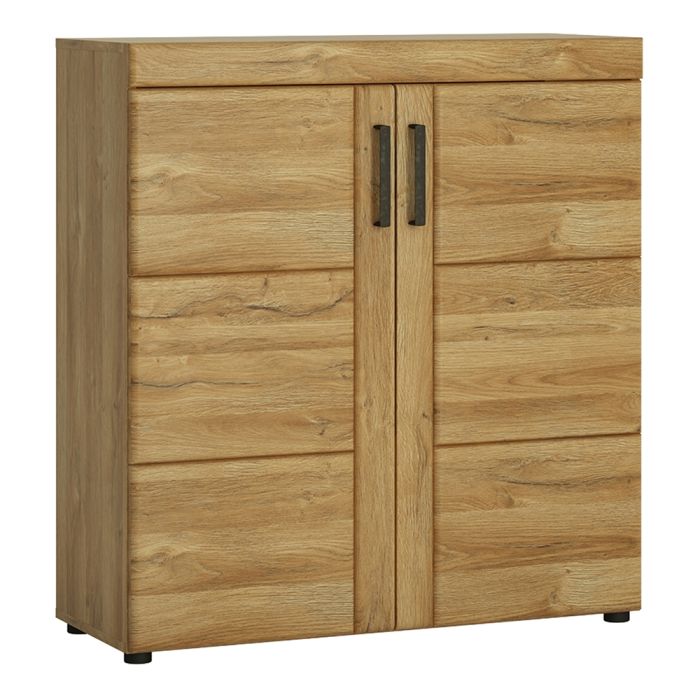 Cortina 2 Door Shoe Cabinet in Grandson Oak Finish