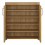 Cortina 2 Door Shoe Cabinet in Grandson Oak Finish