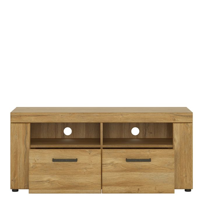 Cortina TV Cabinet with 2 Drawers in Grandson Oak Finish