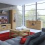 Cortina TV Cabinet with 2 Drawers in Grandson Oak Finish