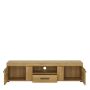 Cortina Wide TV Cabinet with 2 Doors and 1 Drawer in Grandson Oak Finish