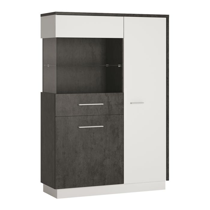 Zingaro Low Display Cabinet Left Hand