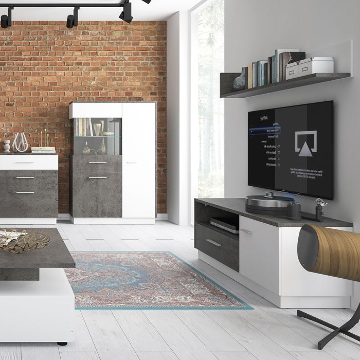 Zingaro Low Display Cabinet Left Hand