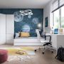 Fribo Tall 1 Door 3 Drawer Cupboard in White