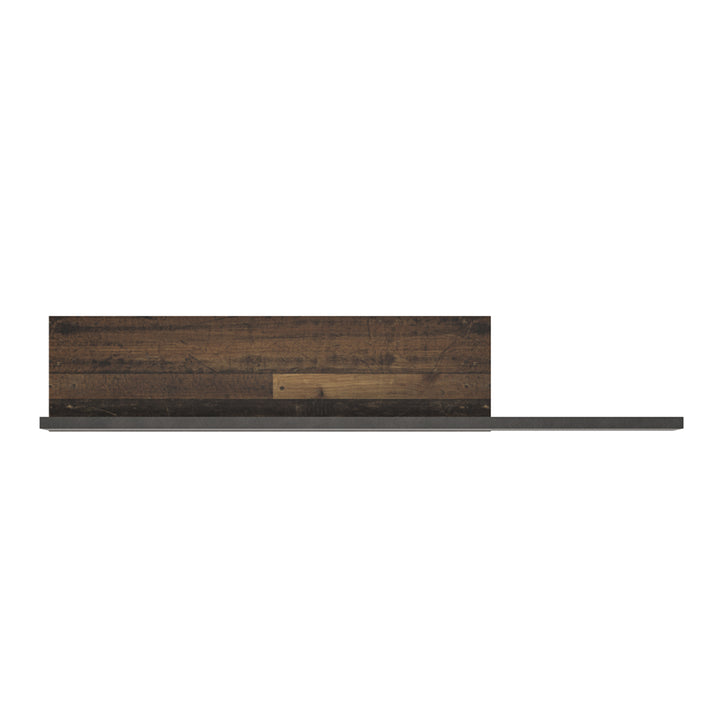 Brooklyn Wall Shelf Walnut and Dark Grey